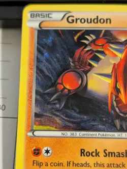 Pokemon TCG Groudon XY Black Star Promos XY52 Holo Promo With Swirl 🍥 - Image 2