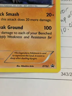 Pokemon TCG Groudon XY Black Star Promos XY52 Holo Promo With Swirl 🍥 - Image 4