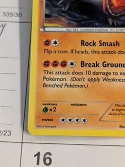 Pokemon TCG Groudon XY Black Star Promos XY52 Holo Promo With Swirl 🍥 - Image 5
