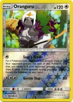 Pokemon - Oranguru 182/236 - Reverse Holo - Unified Minds - NM/M - Image 1