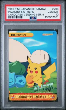 PSA 10 2025 CERT POP 34 PIKACHU & OTHERS 1999 POKEMON JPN BANDAI SNORLAXS #293 - Image 1