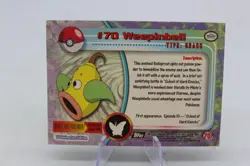 Weepinbell #70 - 1999 Pokemon Topps TV Animation Series 1 LP black logo - Image 2