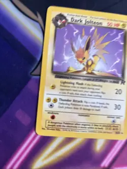 Dark Jolteon Team Rocket Uncommon MP Pokemon 38/82 Unlimited - Image 1
