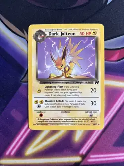 Dark Jolteon Team Rocket Uncommon MP Pokemon 38/82 Unlimited - Image 2