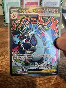 Mega Charizard X ex 023 Me: Mega Evolution Phantasmal Flames UPC Promo Pokemon - Image 2