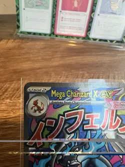 Mega Charizard X ex 023 Me: Mega Evolution Phantasmal Flames UPC Promo Pokemon - Image 3
