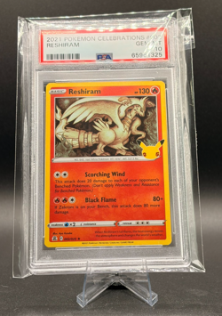 2021 POKEMON CELEBRATIONS #002 RESHIRAM PSA 10 - Image 1