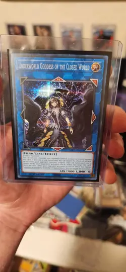 Yugioh Underworld Goddess Of The Closed World 1st Ed. NM Secret Rare Pack Fresh - Image 1
