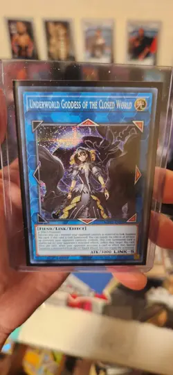 Yugioh Underworld Goddess Of The Closed World 1st Ed. NM Secret Rare Pack Fresh - Image 2