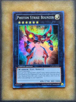 Yugioh Photon Strike Bounzer CT09-EN022 Super Rare Limited Edition LP - Image 1