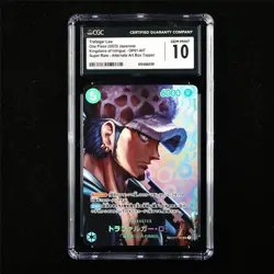 CGC 10 GEM MINT 2023 One Piece JPN Trafalgar Law OP01-047 SR (Alt Art Parallel) - Image 1