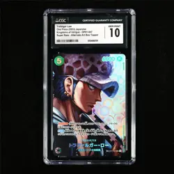 CGC 10 GEM MINT 2023 One Piece JPN Trafalgar Law OP01-047 SR (Alt Art Parallel) - Image 2