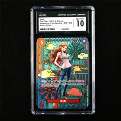 CGC 10 GEM MINT 2023 One Piece CHN Nami OP01-016 R-SP Ver. - Image 1