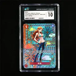 CGC 10 GEM MINT 2023 One Piece CHN Nami OP01-016 R-SP Ver. - Image 2