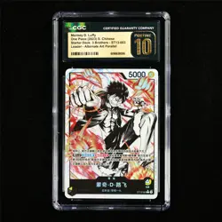 CGC 10 PRISTINE 2023 One Piece CHN Monkey D.Luffy ST13-003 L (Alt Art Parallel) - Image 2