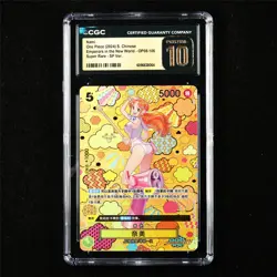CGC 10 PRISTINE 2024 One Piece CHN Nami OP08-106 SR - Image 1