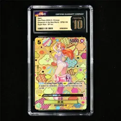 CGC 10 PRISTINE 2024 One Piece CHN Nami OP08-106 SR - Image 2