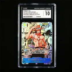 CGC 10 GEMMINT 2025 One Piece JPN Portgas D. Ace OP13-119 SEC(Alt Art Parallel) - Image 1