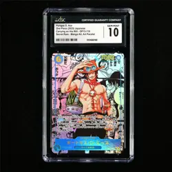 CGC 10 GEMMINT 2025 One Piece JPN Portgas D. Ace OP13-119 SEC(Alt Art Parallel) - Image 2