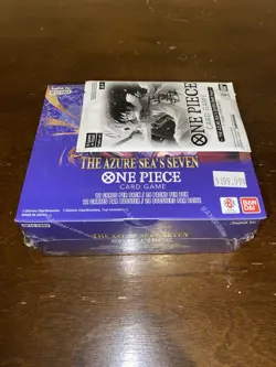 One Piece TCG Sealed Booster Box With Promo Op-14 The Azure Seas Seven - Image 1