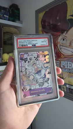 2023 One Piece OP05 Manga Alternate Art #119 Monkey D. Luffy PSA 10 GEM MINT - Image 5