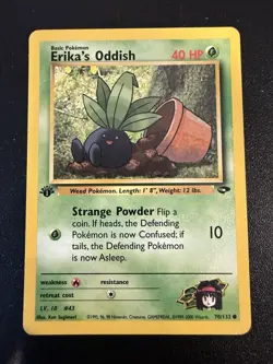 Pokemon TCG Erika's Oddish Gym Challenge 1st Edition Common Card 70/132 - Image 1