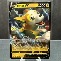 Boltund V 067/192 SWSH Rebel Clash Ultra Rare Holo Pokemon TCG Card NM - Image 1