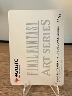 Cloud Ex-SOLDIER Art Card 50/53 Signature Art Series: FINAL FANTASY Gold Stamped - Image 2