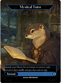 Mystical Tutor - Full Art Altered Art Custom Proxy Cards - Image 1