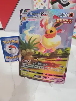 JUMBO Flareon VMAX Promo Card Alt Art SWSH180 Pokemon Premium Collection TCG - Image 1