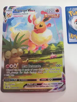JUMBO Flareon VMAX Promo Card Alt Art SWSH180 Pokemon Premium Collection TCG - Image 2