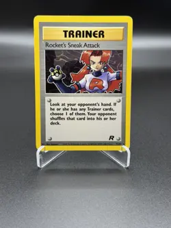 Pokemon TCG Team Rocket Trainer Full 9 Card Non-Holo Set WOTC - Image 3