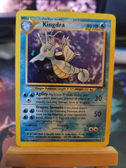 Pokemon Kingdra Neo Genesis TCG Holo Card 8/111 Unlimited Rare LP Condition - Image 1