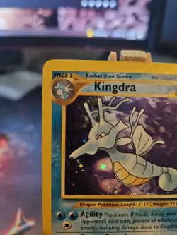 Pokemon Kingdra Neo Genesis TCG Holo Card 8/111 Unlimited Rare LP Condition - Image 2