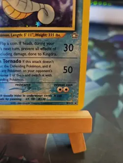 Pokemon Kingdra Neo Genesis TCG Holo Card 8/111 Unlimited Rare LP Condition - Image 4