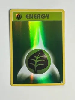 Holo Grass Energy Pokemon Card - XY Evolutions 91/108 - VG Condition - Image 1