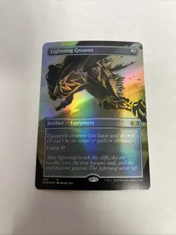 Lightning Greaves Borderless Foil Double Masters Card #360 MTG LP - Image 1