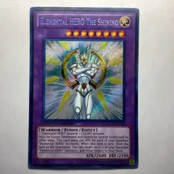Elemental Hero the Shining PRC1-ENV01 Secret Rare Limited Edition YuGiOh Card - Image 1