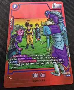 Old Kai FB02-063 Limited Manga Pack Dragon Ball card Fusion World FW Bandai - Image 1