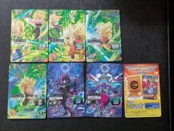 cartes Super Dragon ball Heroes Trading Cards UGM7 Sample cards 6 cards set - Image 1