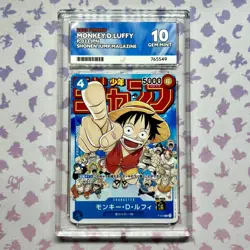 Monkey D Luffy P-033 ACE 10 25th Shonen Jump Magazine Promo Card One Piece TCG - Image 1