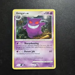 Pokemon Card - Gengar Lv. 46 17/99 Platinum Arceus Regular Rare Vintage 2009 - Image 1