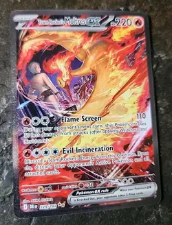 Pokemon TCG Team Rockets Moltres EX Holo Card 229/182 Sir Destined Rivals NM - Image 1