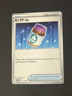N's PP Up 153/159 Uncommon SV09: Journey Together NM Pokemon Card - Image 1