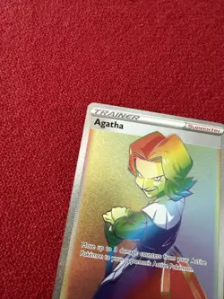 210/198 Agatha | Rare Rainbow Trainer Pokemon Trading Card Chilling Reign - Image 5