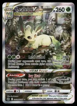Pokemon Cards Leafeon VSTAR GG35/GG70 Crown Zenith Galarian Gallery Holo NM - Image 1