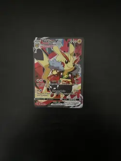 Pikachu Rock Poncho VCOS Holo Holographic Pokemon - TGC Card - Image 1
