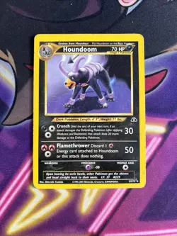 Houndoom - 23/75 - Pokemon Neo Discovery Unlimited Rare Card WOTC HP - Image 1
