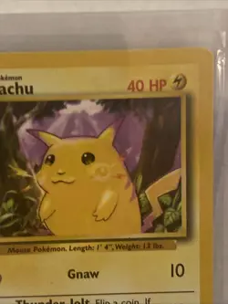 Pikachu 58/102 Base Set Unlimited - 1999 Vintage WOTC Pokemon Card - NM/LP - Image 4