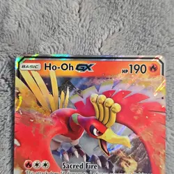 Pokemon TCG Ho-Oh GX Sun & Moon SM57 Black Star Promo Holo Card - Image 3